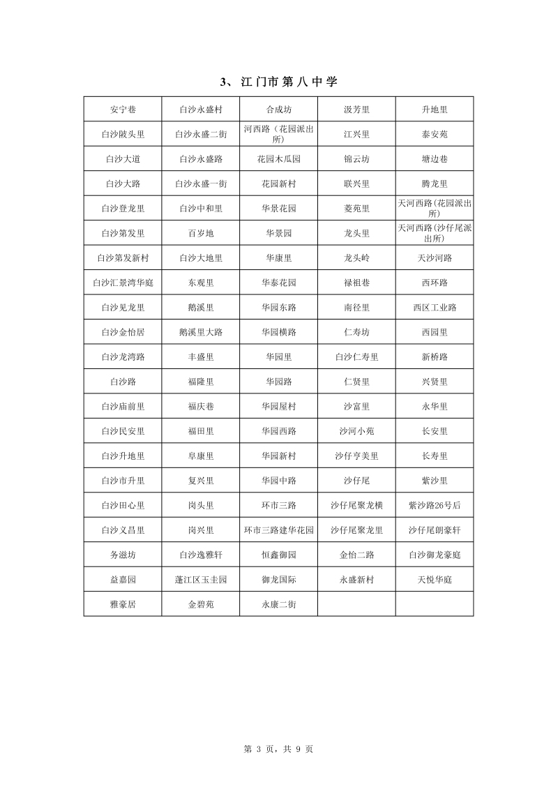 蓬江區(qū)中心城區(qū)2022年公辦初中七年級戶籍新生招生地段安排0003.jpg